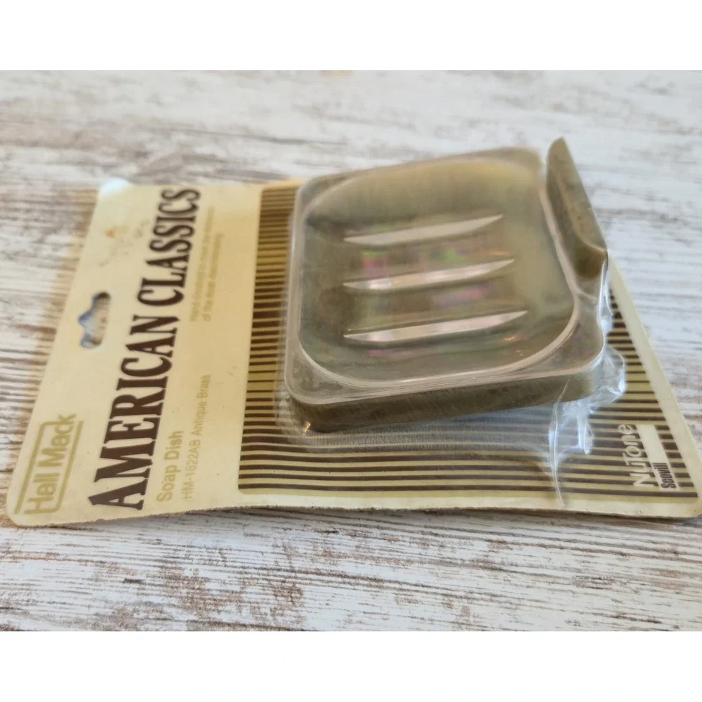 Vintage NuTone Hall Mack American Classics Soap Dish Antique Brass HM-1622AB NOS